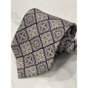 Vintage Switzers of Dublin Silk Geometric Medallion Tie Made in England 57 x 4